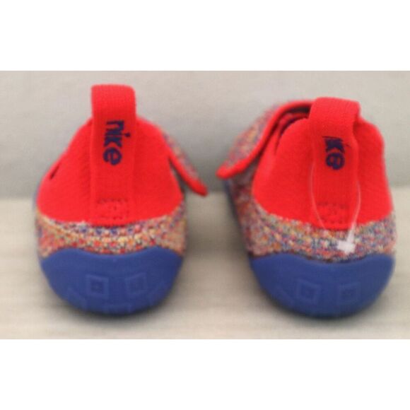 Nike FB3244-100 Infant Sz 7C Blue/Red Multi Swoosh 1 Crib Booties - Picture 10 of 16